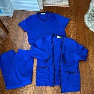 Vintage San Remo  3 Piece Pants Top and Jacket Size Large